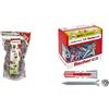 Fischer Big Pack Duopower 6 X 30 Mm, 240 Tasselli Universali Per Ogni Tipo Di Muro, Cartongesso & 50 Tasselli Duopower Con Vite, 5 X 25 Mm, Per Muro Pieno, Mattone Forato, Cartongesso, 544015