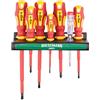 WIESEMANN 1893 Set cacciaviti da 7 pezzi certificati VDE con voltmetro con supporto| WIESEMANN 1893 | punte a taglio e PH I 81123