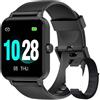 Blackview Smartwatch Uomo Donna,Orologio Fitness con Contapassi Saturimetro (SpO2) Sonno Cardiofrequenzimetro da Polso, Smart Watch da 1.83 Activity Tracker Sport per Android iOS(2 Cinturini)