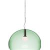 Kartell Small FL/Y Lampada da Soffitto 15 W, Verde Salvia, Diametro 38 cm