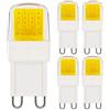 ZHENMING Lampadina a LED G9, Luce Bianca Fredda, 2W, Sostituisce Lampadine Alogene da 10W, 15W, 20W, Tipo Corto, Dimmerabile, 230V, 6000K, 5 pezzi