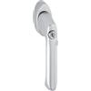HOPPE Maniglia per finestra Hoppe Brest con Sper rzyli nder alluminio sperrbar portachiavi quadrato, 1 pezzi, colore: Argento, 10765074