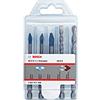 Bosch Professional Hex-9 Hardceramic + Set di 5 Punte da Trapano Hex-5 (Piastrelle Dure, Calcestruzzo, Ø 6/8 Mm, Accessori per Trapani a Percussione) - Amazon Edition