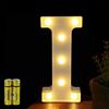 HONPHIER® - Lettere dell'alfabeto luminose con luci a LED, decorative, a batteria, per ricevimenti, feste, matrimoni, casa o bar (I)