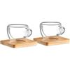 Set 2 tazzine da caffè personalizzate o neutre