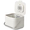 Joseph Joseph Intelligent Waste, Stack 4 Kitchen Food Waste Compost Caddy Cestino per il riciclaggio con filtro antiodore, 4 litri / 1 gallone - Pietra