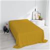 Italian Bed Linen Lenzuolo Sopra MAX COLOR Singolo 150x300 cm, 100% Cotone Made in Italy - Lenzuola Letto Singolo in Tinta Unita - SENAPE