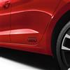 Audi 8W0064317FY9B - Pellicola Decorativa con Logo con Gli Anelli, Colore: Nero Brillante