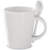 Tazza in porcellana per sublimazione con cucchiaino personalizzata Sublimkonik 300 ml personalizzate o neutre