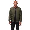 URBAN CLASSICS Giacca Bomber Uomo, Ottimo per le Mezze Stagiorni, Stile Old School, Giubbotto Corto, Vestibilità Ottimale, Colore: verde oliva, Taglia: M
