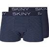 Skiny Boxer da Uomo (Confezione da 2), Stripe Selection, S