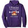 Frasi Spiritose sui Funghi Felpa con Cappuccio Unisex Adulto Nero S
