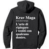 Krav Maga Fun Krav Maga L'Arte Di Ripiegare Vestiti Con Qualcuno Dentro Felpa con Cappuccio