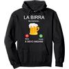 Frasi Divertenti Sulla Birra Magliette U Regalo Divertente Uomo Frase Ironica La Birra Sta Chiamando Felpa con Cappuccio