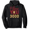 Marvel Avengers Endgame Iron Man I Love You 3000 Helmet Logo Felpa con Cappuccio