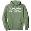 LUMOMIX Felpe Divertenti. Scritte Ironiche - Buongiorno Un Cazzo. Felpa con Cappuccio