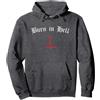 Occult Gothic Grunge Satan Devil Black Occult Gothic Grunge Satana Devil Black Burn In Light Baphomet Felpa con Cappuccio