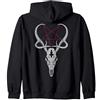 SATANIC DEATH METAL Death Metal Pagan Occulto Goth Satanic | Teschio di Cervo Felpa con Cappuccio