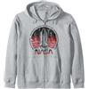 NASA Initiate Sequence Red And Black Faded Felpa con Cappuccio