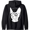 Pastel Goth Sphynx Black Metal Sphynx Gatto | Pastel Goth Grunge Punk Estetico Felpa con Cappuccio