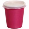 Bicchierini da caffè con coperchio in carta fucsia 80ml - PapoLab