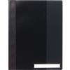 Durable 251001 - Cartellina ad aghi Clear View, copertina trasparente e retro colorato, pressino fermafogli, f.to A4+, nero, conf. da 25 pezzi