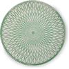 Flanacom Ciotola in Legno Decorativa - Decorazione da Tavola - Accessori Vita Quotidiana - Vassoio Decorativo Robusto - Ciotola per Frutta - Decorazione Salotto Moderna - appr. 28 x 28cm (Verde)