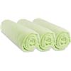 Easy dort Set di 3 lenzuola da 50 x 100 cm, per letto per bambini, culla vintage 50 x 100 cm, 100% cotone, verde anice, estensibile, traspirante, sonno sano, marchio Easy Dort | certificato Oeko-Tex | Qualità |