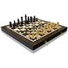 Master of Chess Scacchiera in Legno Set 40 cm - 3 in 1 Fatto a Mano Grandi Backgammon, Dama, Scacchiera Portatile - Set di Scacchi Pieghevoli per Bambini e Adulti