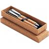 Set con due penne personalizzate in sughero personalizzate o neutre