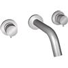 Bongio - Inox 316 Gruppo lavabo parete acciaio spazzolato art. 73540