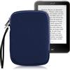 kwmobile Custodia Universale per eReader - Copertina in Neoprene blu scuro con Chiusura a Zip - Misura 17 x 12 x 2 cm - Astuccio portatablet