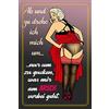 Schatzmix Blechschild Spruch Ab und zu dreh ICH Mich um Metallschild Wanddeko 20x30 cm Tin Sign Targa di Metallo da Parete, Lamiera, Multicolore