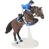 Papo - Statuina Cavallo da Ostacoli e Cavallerizza Giocattolo Bambino - 3 Anni + - Collezione Cavalli e Pony - Gioco di Imitazione Equitazione - Idea Regalo Giocattolo Bambina Bambino