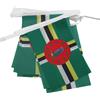 AZ FLAG Ghirlanda 6 Metri 20 Bandiere Dominica 21x15cm, Bandiera Dominicense 15 x 21 cm - Festone Bandierine