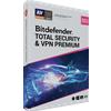 Bitdefender TOTAL Security 2024 con VPN Premium 3 Device 1 Anno