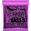 Ernie Ball, Power Slinky accordatura al nickel, Corde per basso elettrico a 5 corde, diametro 50-135