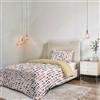 Italian Bed Linen Parure Copripiumino NO STIRO FANTASY - prodotto in Italia - Set Copripiumino - Letto Piazza e Mezza, Microfibra - Sacco 200x200 cm + Patella e Federa 50x80 cm - Sketch