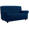 Italian Bed Linen Copripoltrona 1 Posto con Braccioli Più Bello - Copri Poltrona Elasticizzato, Aderenza Perfetta da 70 a 110 cm - Telo Poltroncina, Tessuto Bielastico in molti Colori (1 Posto, Blu scuro)
