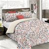 Italian Bed Linen CP-FA-Sketch-1P Parure Copripiumino, Microfibra, Sketch, Singolo