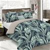 Italian Bed Linen Set Copripiumino Microfibra Fashion, Lavorato in Italia - Parure Copri Piumino - Sacco Piumone 150x200 cm con Patella e federa Cuscino, Singolo, Tropical