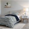 Italian Bed Linen Set Copripiumino Microfibra Fashion, Lavorato in Italia - Parure Copri Piumino - Sacco Piumone 150x200 cm con Patella e federa Cuscino, Singolo, Modern Sky