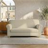 Italian Bed Linen Copridivano Leslie 2 Posti con braccioli - Fodera Sagomata Estensibile 130-180 cm in Poliestere + Elastan, Salvadivano Elasticizzato - Panna