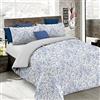 Italian Bed Linen Set Copripiumino Fantasy, Lavorato in Italia - Parure Copri Piumino - Sacco Piumone 200x200 cm con Patella e federa Cuscino, Piazza e Mezza, Ornato Tex