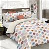 Italian Bed Linen CP-FA-Circle-1P Parure Copripiumino, Microfibra, Circle, Singolo