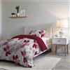 Italian Bed Linen Set Copripiumino Microfibra Fashion, Lavorato in Italia - Parure Copri Piumino - Sacco Piumone 150x200 cm con Patella e federa Cuscino, Singolo, Passion
