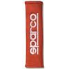 Sparco 01090R3RS Set di Cuscinetti Cinture Logo Ricamato-Rossa, Taglia Unica