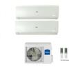 Haier Condizionatore Climatizzatore Haier Trial Split Inverter Flexis Plus White R-32 9000+18000 Con 3U55S2SR5FA Wi-Fi Integrato
