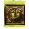 Ernie Ball, Everlast Medium Light Coated 80/20 Bronze, Corde per chitarra acustica, diametro 12-54