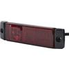 HELLA 2TM 008 645-931 Luci d'ingombro, LED, 12V, Montaggio, esterno/Raccordo a vite, colore diffusore luce rosso, colore luce LED rosso, Cavo 500mm, posteriore